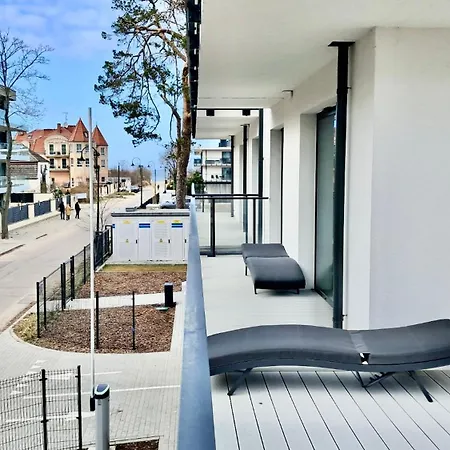 Luksusowy E209 Z Tarasem, Basenem, Sauna, Jacuzzi, Przy Samej Plazy - 5d Lägenhet *